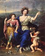 Pierre Mignard THe Marquise de Seignelay and Two of her Children Spain oil painting artist
